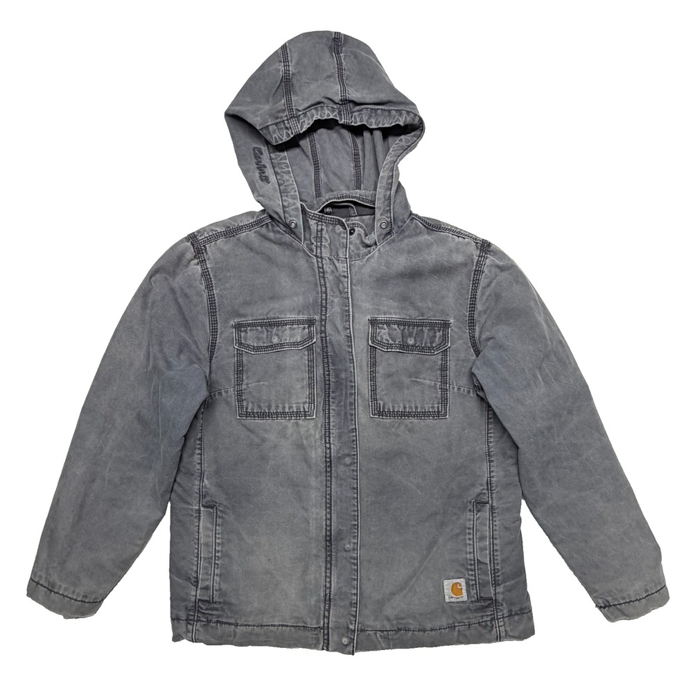 Vintage Carhartt Logo Quilted Inside Rare Women's Large Jacket  Canvas